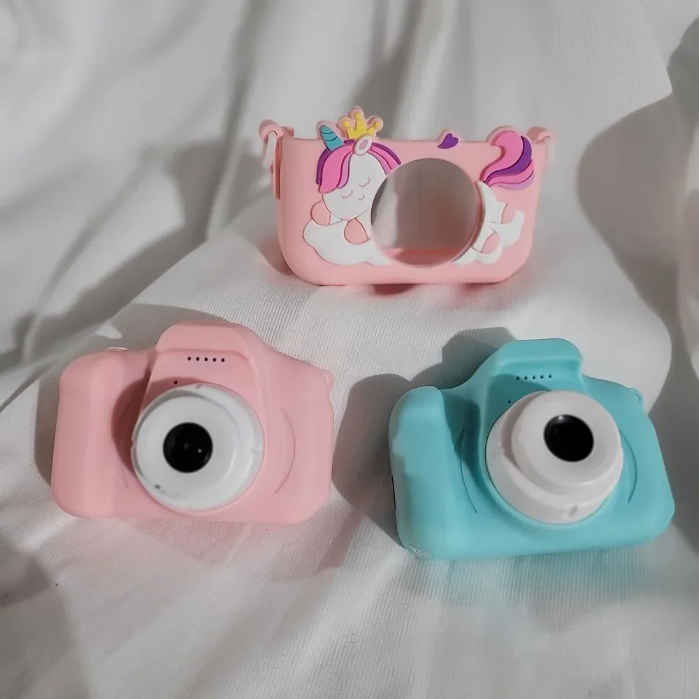 2 Seckton Upgrade Kids Selfie Cameras w/o 32GB SD Card Or Charger Blue and Pink